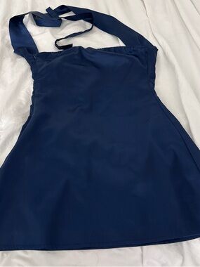 Princess Polly Navy Textured Fabric Top